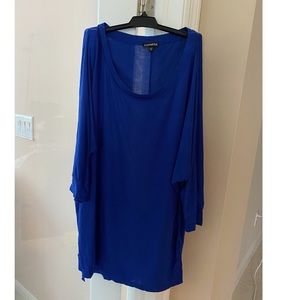 New Express Half Sleeve Super Soft Blue T-Shirt Size Medium